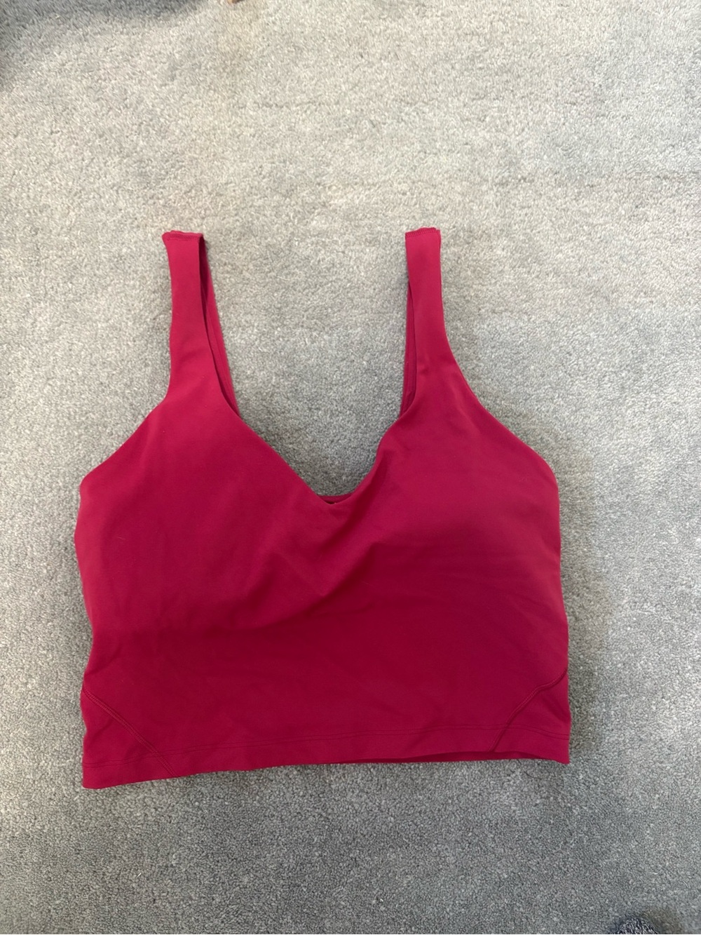 Lululemon Align Tank Red Seamless Crop Tank Top Size 8